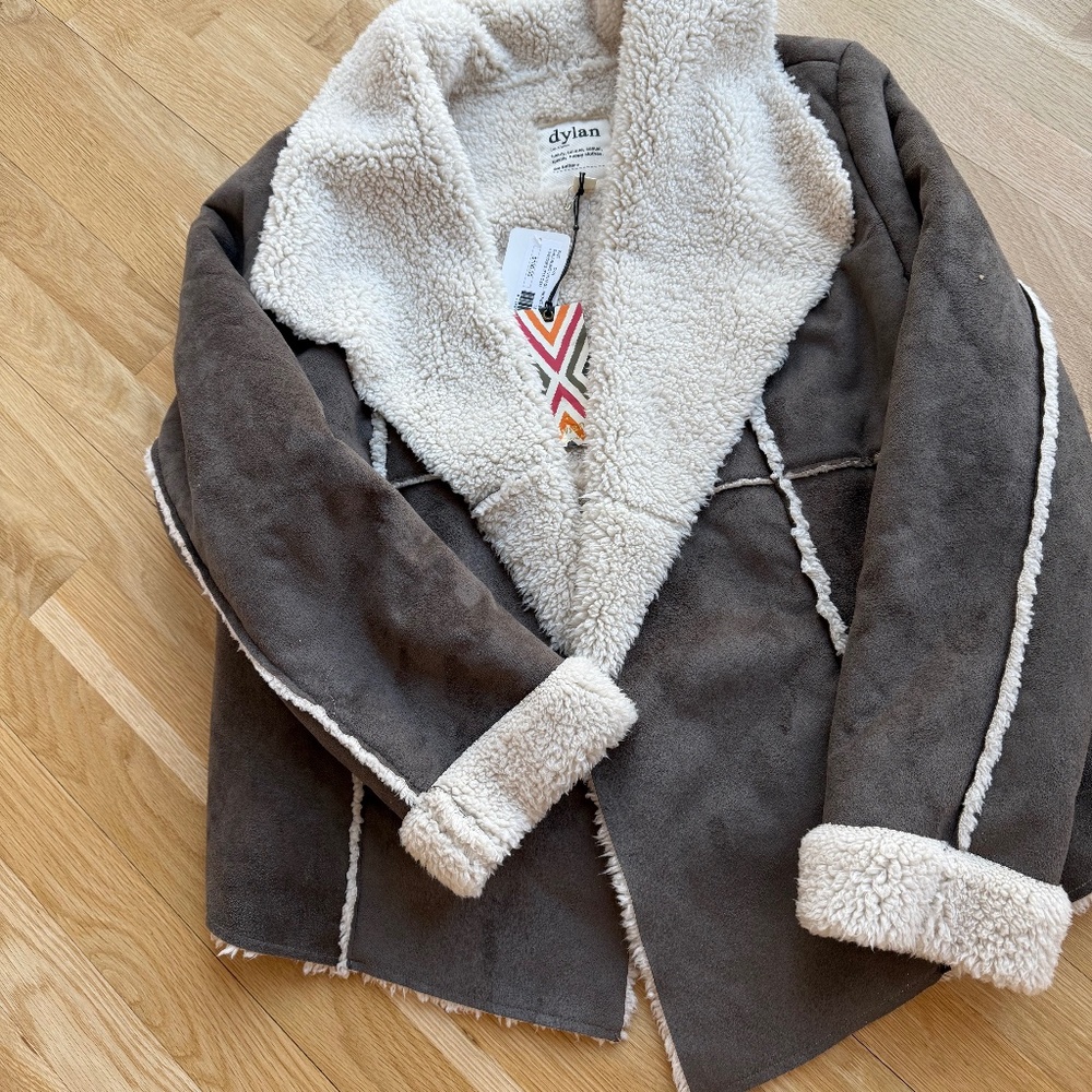 Faux Suede & Shearling LinedJacket